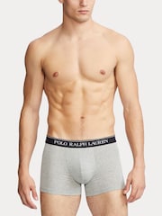 Črna/bela/siva - Polo Ralph Lauren raztegljivo bombažna boksarice 3 pakiranje - Slika 2 iz 6