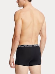 Črna/bela/siva - Polo Ralph Lauren raztegljivo bombažna boksarice 3 pakiranje - Slika 5 iz 6
