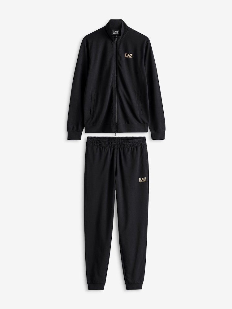 Emporio Armani EA7 Core ID 100% Cotton Tracksuit - Image 7 of 9