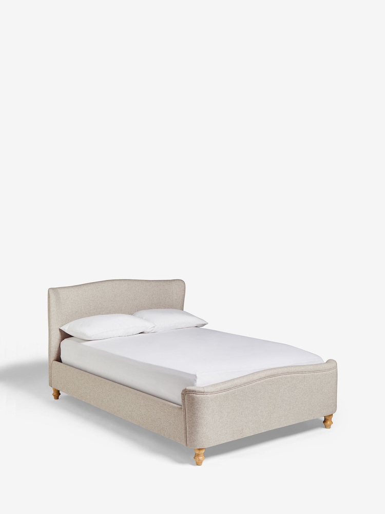 Wool Blend Natural Stone Reign Upholstered Bed Frame - Image 6 of 6