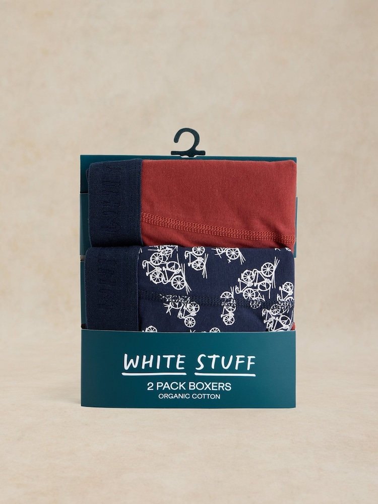 أزرق داكن أزرق - حزمة من 2 بوكسر Hove من White Stuff - صورة 4 من 4 أزرق داكن أزرق - حزمة من 2 بوكسر Hove من White Stuff - صورة 4 من 4