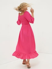 FatFace Pink Adele Midi Dress - Image 2 of 5