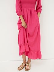 FatFace Pink Adele Midi Dress - Image 5 of 5