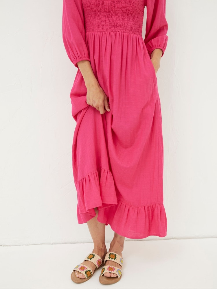 FatFace Pink Adele Midi Dress - Image 5 of 5