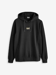Emporio Armani EA7 Black/Gold Core ID Hoodie 100% Cotton Tracksuit - Image 9 of 9