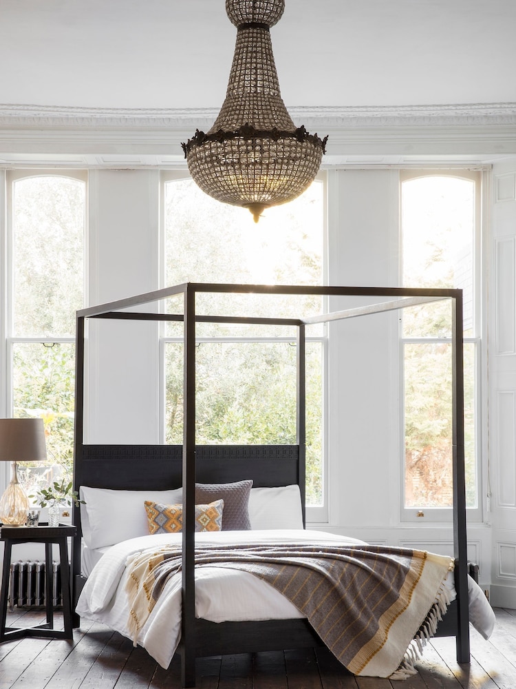 Gallery Home Black Boho Boutique 4 Poster Bed - Image 1 of 3