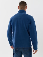 Threadbare Blue Quarter Zip Fitness Fleece - Image 3 of 4