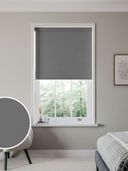 Mercury Grey Glow Made to Measure Blackout Roller Blind - Image 1 of 6