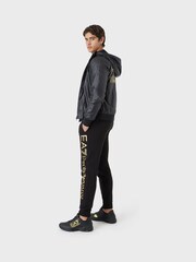 Emporio Armani EA7 Slim Fit Logo Series Black/Gold Joggers - Image 4 of 5
