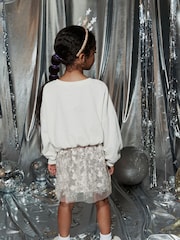 Silver Sequin Skirt (3-16yrs) - Image 5 of 9