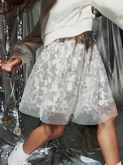 Silver Sequin Skirt (3-16yrs) - Image 7 of 9