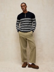 White Stuff Attadale Stripe Henley Jumper - Bild 2 av 6