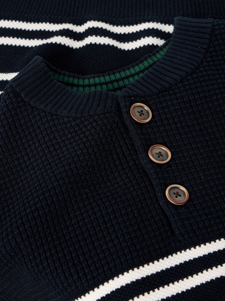 White Stuff Attadale Stripe Henley Jumper - Bild 6 av 6