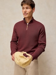 White Stuff Red Attadale Funnel Neck Jumper - Image 1 of 6