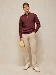 White Stuff Red Attadale Funnel Neck Jumper - Image 3 of 6