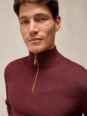 White Stuff Red Attadale Funnel Neck Jumper - Image 4 of 6