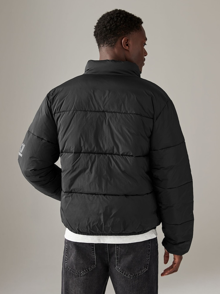 Emporio Armani EA7 Core U Puffer Black Jacket - Image 2 of 5