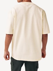 Fred Perry Relaxed Fit Slub Textured T-Shirt - Image 3 of 4