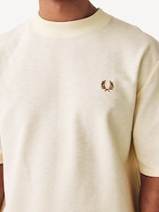 Fred Perry Relaxed Fit Slub Textured T-Shirt - Image 4 of 4