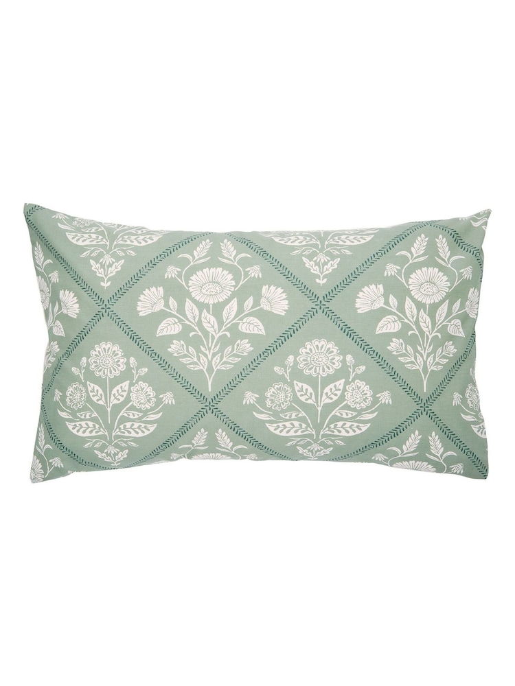 Set ng Pantakip sa Duvet at Pillowcase na may Bulaklak na Helena Springfield Folk Trellis - Larawan 5 ng 5 Set ng Pantakip sa Duvet at Pillowcase na may Bulaklak na Helena Springfield Folk Trellis - Larawan 5 ng 5