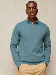 White Stuff Green Attadale Funnel Neck Jumper - Image 1 of 6
