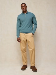 White Stuff Green Attadale Funnel Neck Jumper - Image 3 of 6