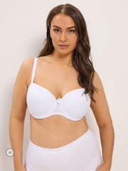 Yours Curve White Moulded T-Shirt Bra - Image 1 of 6