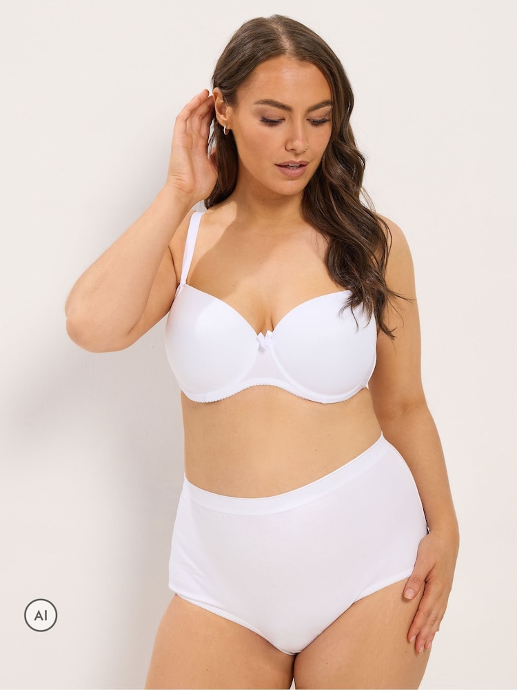 Yours Curve White Moulded T-Shirt Bra - Image 2 of 6 Yours Curve White Moulded T-Shirt Bra - Image 2 of 6