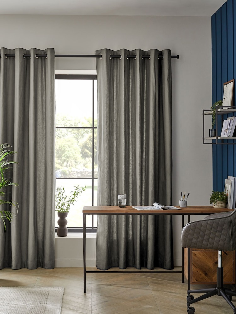 Cortinas de algodón con ojales - Imagen 1 de 8 Cortinas de algodón con ojales - Imagen 1 de 8