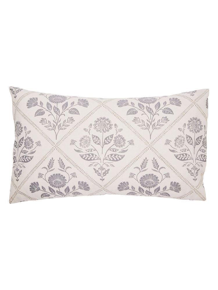 Set ng Pantakip sa Duvet at Pillowcase na may Bulaklak na Helena Springfield Folk Trellis - Larawan 5 ng 5 Set ng Pantakip sa Duvet at Pillowcase na may Bulaklak na Helena Springfield Folk Trellis - Larawan 5 ng 5