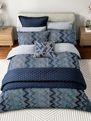Bedeck of Belfast Sutton Geo Stripe Duvet Cover & Pillowcase Set - Bild 4 av 5