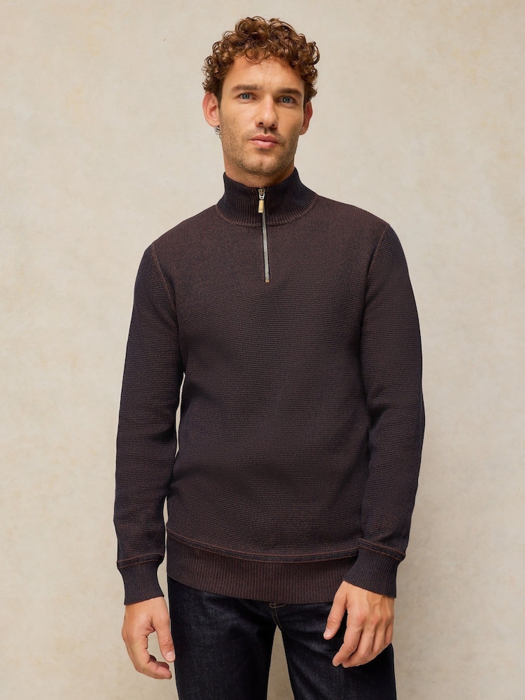 White Stuff Brown Attadale Funnel Neck Jumper - Image 1 of 6 White Stuff Brown Attadale Funnel Neck Jumper - Image 1 of 6