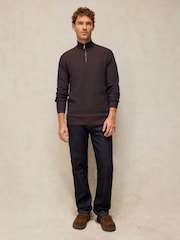 White Stuff Brown Attadale Funnel Neck Jumper - Image 3 of 6