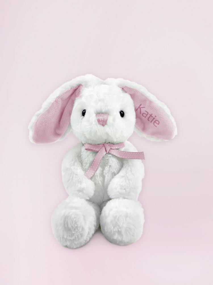Babyblooms Baby Pink Gift Hamper with Personalised 100% Cotton Bunny Soft Toy - Image 4 of 4