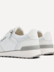 Linzi White Euston Lace Up Trainers With Zip Detail - Image 5 of 5