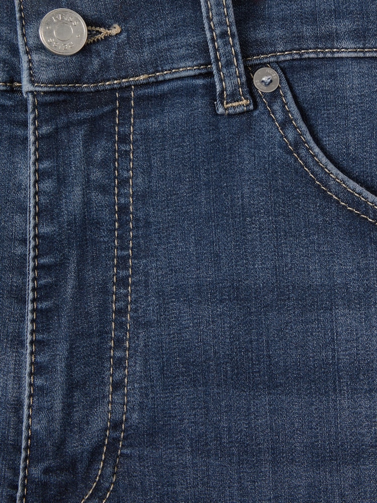 Reiss Indigo James Slim Fit Washed Jersey Jeans - Image 6 of 6
