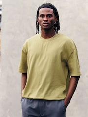 Green Oversized EDIT Heavyweight T-Shirt - Image 1 of 9