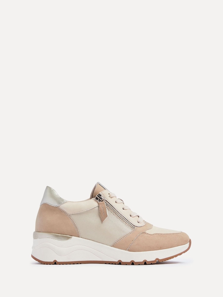 Nude - Zapatillas de deporte con detalle de cremallera lateral con cordones Luca de Linzi - Imagen 2 de 5