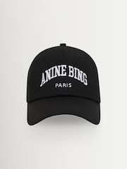 ANINE BING Black Jeremy Baseball Cap Bing Paris - Image 1 of 4