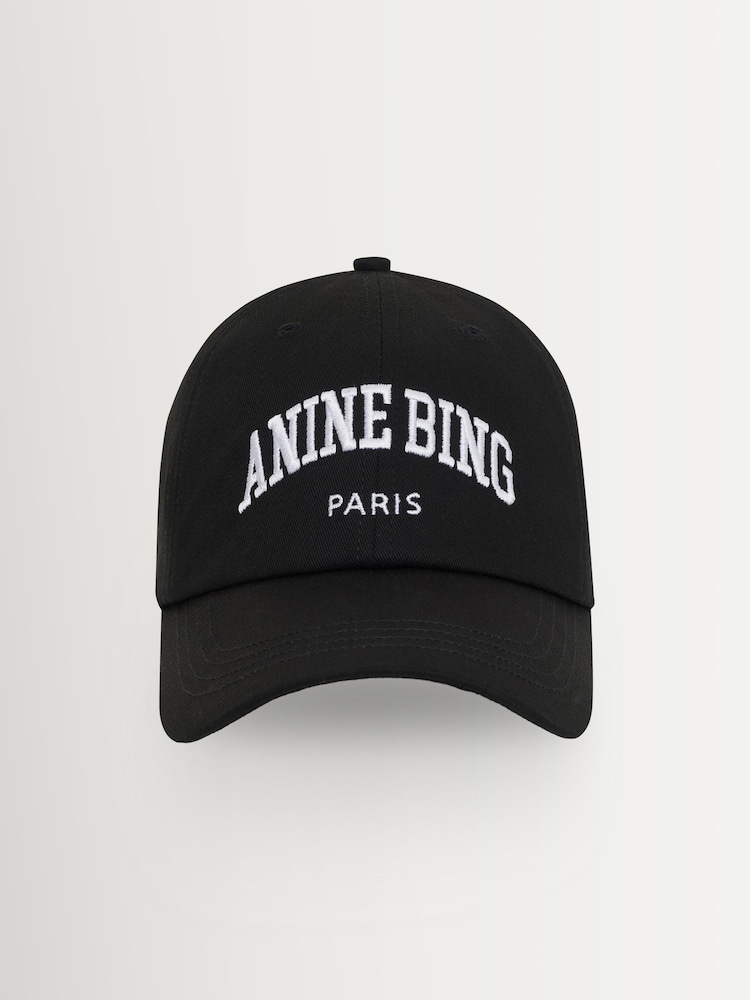 ANINE BING Black Jeremy Baseball Cap Bing Paris - Image 1 of 4