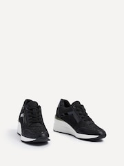 Linzi Black Everett Wedged Trainers With Glitter Detail - Image 6 of 6