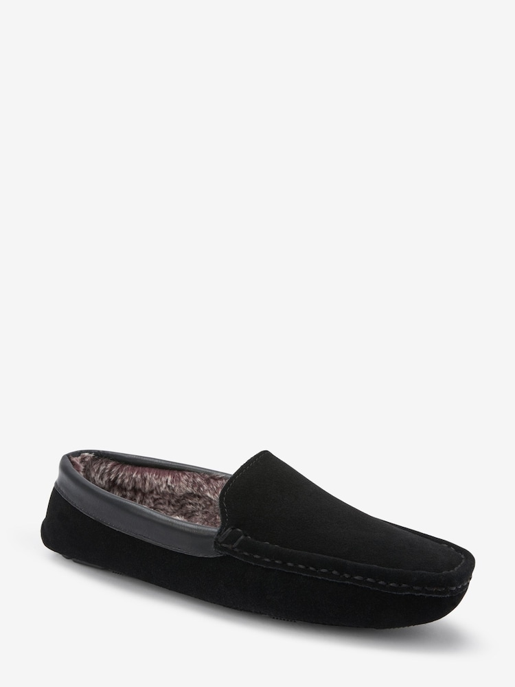 Black Signature Luxury Suede Moccasins - Image 2 of 5