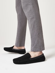 Black Signature Luxury Suede Moccasins - Image 5 of 5