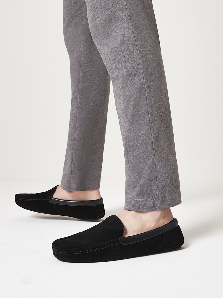 Black Signature Luxury Suede Moccasins - Image 5 of 5