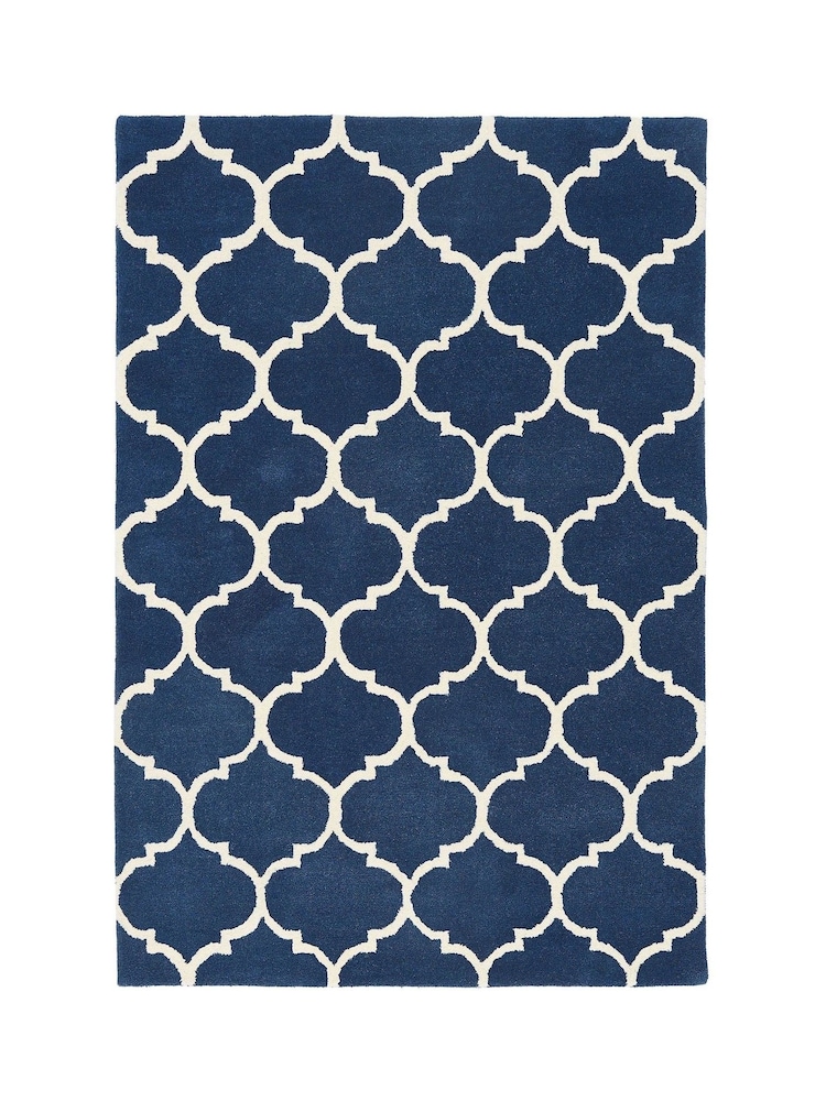 Asiatic Rugs Blue Albany Ogee Wool Rug - Image 1 of 3