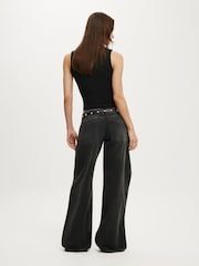 Cotton On Black Low Rise Wide Jeans - Image 3 of 5