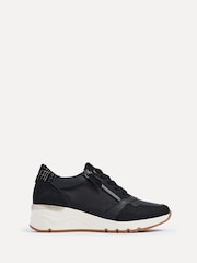 Negro - Zapatillas de deporte con detalle de cremallera lateral con cordones Luca de Linzi - Imagen 2 de 5