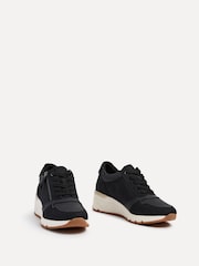 Negro - Zapatillas de deporte con detalle de cremallera lateral con cordones Luca de Linzi - Imagen 3 de 5