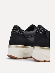 Negro - Zapatillas de deporte con detalle de cremallera lateral con cordones Luca de Linzi - Imagen 5 de 5