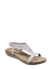 Fleet & Foster White Nicosia Slingback Sandals - Image 2 of 5